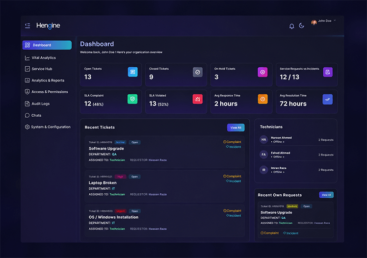Hengine product preview